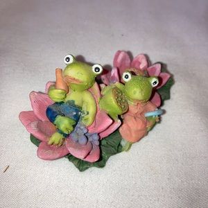 Cute Froggy Couple on Flower